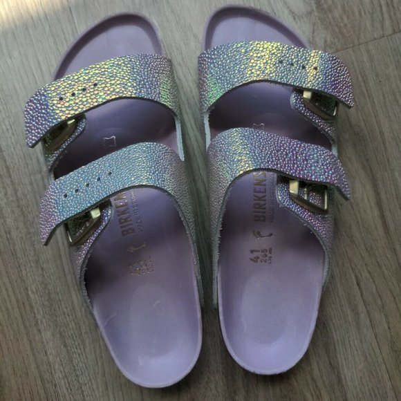 Birkenstock Arizona Pearl Iridescent Sandals - Picture 4 of 12